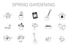 Spring Gardening Dingbats Product Image 1