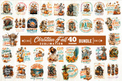 Christian fall sublimation bundle 40 designs PNG Product Image 1