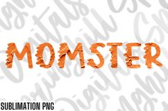 Momster Halloween Png Files for Shirts | Sublimation Designs Product Image 1