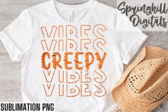 Creepy Vibes Halloween Sublimation Png For T-shirts | Pngs Product Image 1