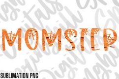 Momster Halloween Png Files for Shirts | Sublimation Designs Product Image 1
