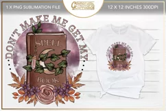 Spell book Sublimation design - witchy png Product Image 1