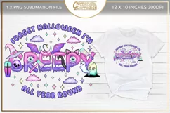 Pastel goth sublimation design - creepy cute png Product Image 1