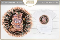 Howdy sublimation - retro wild west sublimation png Product Image 1