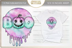 Boo pastel pumpkin sublimation - pastel goth png Product Image 1