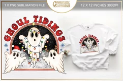 Ghoul Tidings sublimation - Christmas ghosts sublimation png Product Image 1