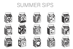 Summer Sips Dingbats Product Image 1