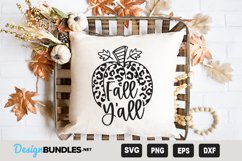 Fall y all pumpkin animal print SVG Product Image 1