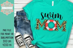 Swim mom shirt design