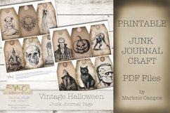 Vintage Halloween Junk Journal Tags and Paper Product Image 2