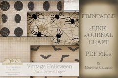 Vintage Halloween Junk Journal Tags and Paper Product Image 3