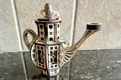 Teapot Fairy House - Laser Cut File, SVG DIY Design Product Image 3