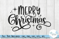 Merry Christmas svg file, Winter Holiday Clip art Product Image 1