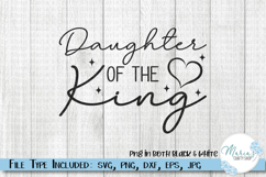 Daughter of the King SVG, Christian Faith Cut File Product Image 1