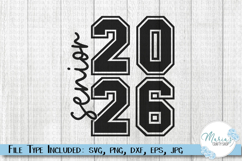 Class of 2026 SVG, Senior 2026, graduation svg, high school Product Image 1