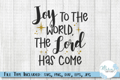 Joy to the World the Lord has come svg, Christmas clip art Product Image 1