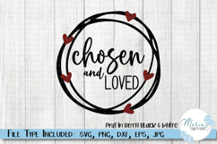 Christian Chosen and Loved SVG cut file Product Image 1