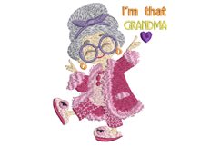 Grandma B - That Grandma - Machine Embroidery Design Product Image 1