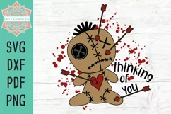 Thinking Of You Anti Valentine Voodoo Doll SVG for Cut or Print