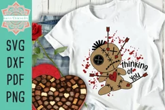 Thinking Of You Anti Valentine Voodoo Doll SVG for Cut or Print