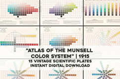 15 Vintage Color Charts High Resolution Image Bundle Product Image 1