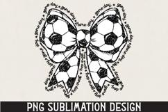 Soccer Bow PNG Sublimation Product Image 1