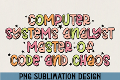 Computer Systems Analyst PNG Sublimation Product Image 1
