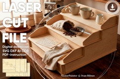 Display Stand - Laser Cut File, SVG plan for Glowforge Product Image 1