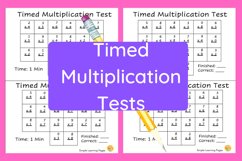 Multiplication Timed Tests Product Image 1