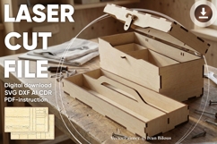 Toolbox - laser cut file, Glowforge pattern, CNC plan Product Image 1