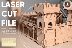 Tower of the Castle dollhouse - laser cut file Product Image 1