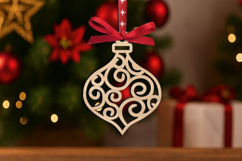 Christmas Tree Toy SVG Laser Ornament Holiday Decor Gift Product Image 2