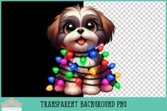 Funny Christmas Shih Tzu | Christmas Clipart Product Image 2