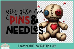 Anti Valentine Voodoo Doll | Sublimation or Print Clipart Product Image 2