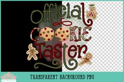 Christmas Baking PNG | Official Cookie Taster Product Image 3