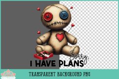 Anti Valentine Voodoo Doll | Sublimation or Print Clipart Product Image 2