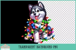 Funny Christmas Alaskan Malamute | Christmas Clipart Product Image 2