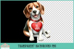 Be Mine Valentine Dog Breeds | Sublimation Clipart Product Image 2