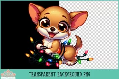 Funny Christmas Chihuahua | Christmas Clipart Product Image 2