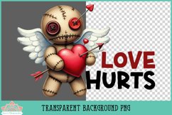 Anti Valentine Voodoo Doll | Sublimation or Print Clipart Product Image 2