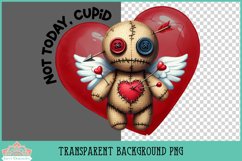 Anti Valentine Voodoo Doll | Sublimation or Print Clipart Product Image 2