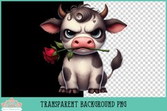 Grumpy Valentine Animals | Sublimation or Print Clipart Product Image 2