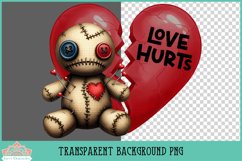 Anti Valentine Voodoo Doll | Sublimation or Print Clipart Product Image 2