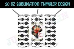 20oz Sublimation Tumbler Design | Tribal Tumbler Wrap Product Image 1