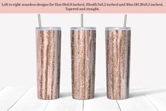 blush and rose gold tumbler bundle - glitter floral tumbler Product Image 7