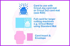 Paper cut birthday card with Cupcake for 9th birthday Product Image 2