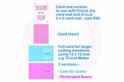 Humorous Birthday card svg cut file | papercut and draw card Product Image 2