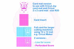 Llamacorn card svg cut file | Cricut Joy card Product Image 2