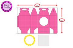 Window Gift Box | Candy Box | Party favour | svg and dxf Product Image 2