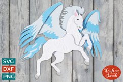 Unicorn SVG | Layered Unicorn Cutting File Product Image 1